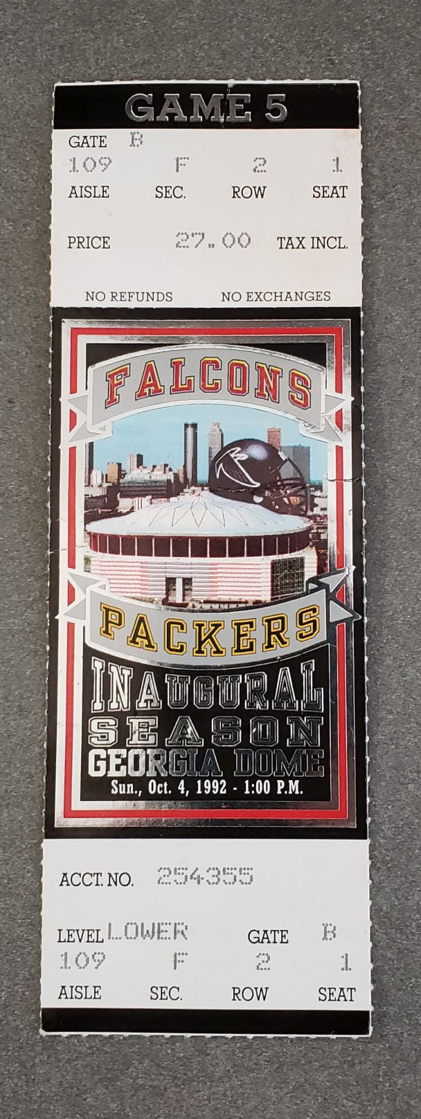 October 4, 1992 Falcons vs Green Bay Packers Brett Favre Start #2 FULL Ticket