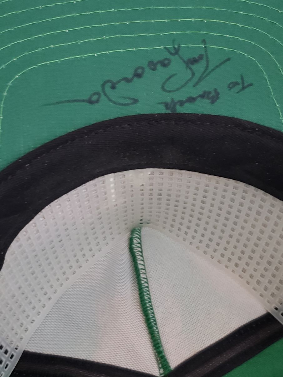 Tommy Lasorda Signed AUTO Circa 1997 New Era L.A. Dodgers St. Patrick's Day Cap JSA COA