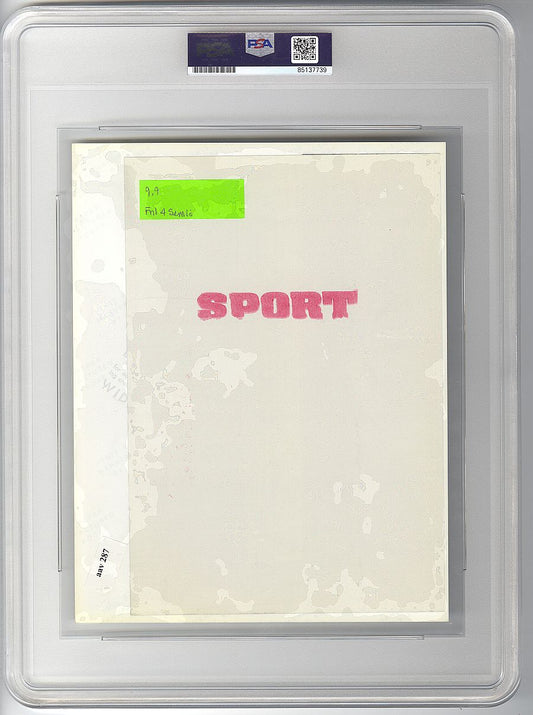 1979 NCAA Tournament Larry Bird Indiana State vs. DePaul Original TYPE 1 Photo PSA/DNA