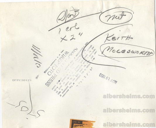 1953 Baltimore Colts 1st Year NFL Hires First Head Coach Keith Molesworth Original Press Photo