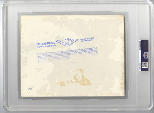 1954 NL Champions - NY Giants Open World Series with Willie Mays Original TYPE 1 Photo PSA/DNA LOA