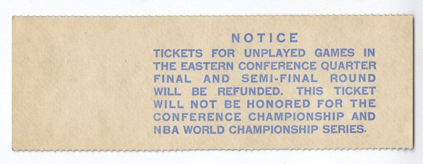 1984 NBA ECSF Game 3 NY knicks Boston Celtics Full Ticket LARRY BIRD MSG PLAYOFF DEBUT 24pt/7rb