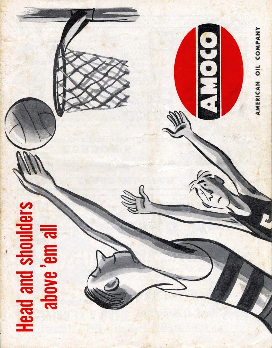 1952 Baltimore Bullets vs Milwaukee Hawks 3/10 Team Signed AUTO by 11 program /w Don Barksdale