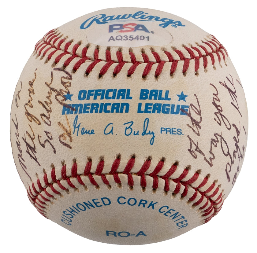 Mike Flanagan CY Young Winner Single Signed AUTO OAL Baseball with Special Inscription to Mike Bordick PSA/DNA