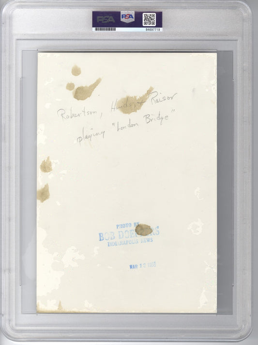 Oscar Robertson 1955 Crispus Attucks High School Basketball State Semi-Finals Original TYPE 1 photo PSA/DNA LOA