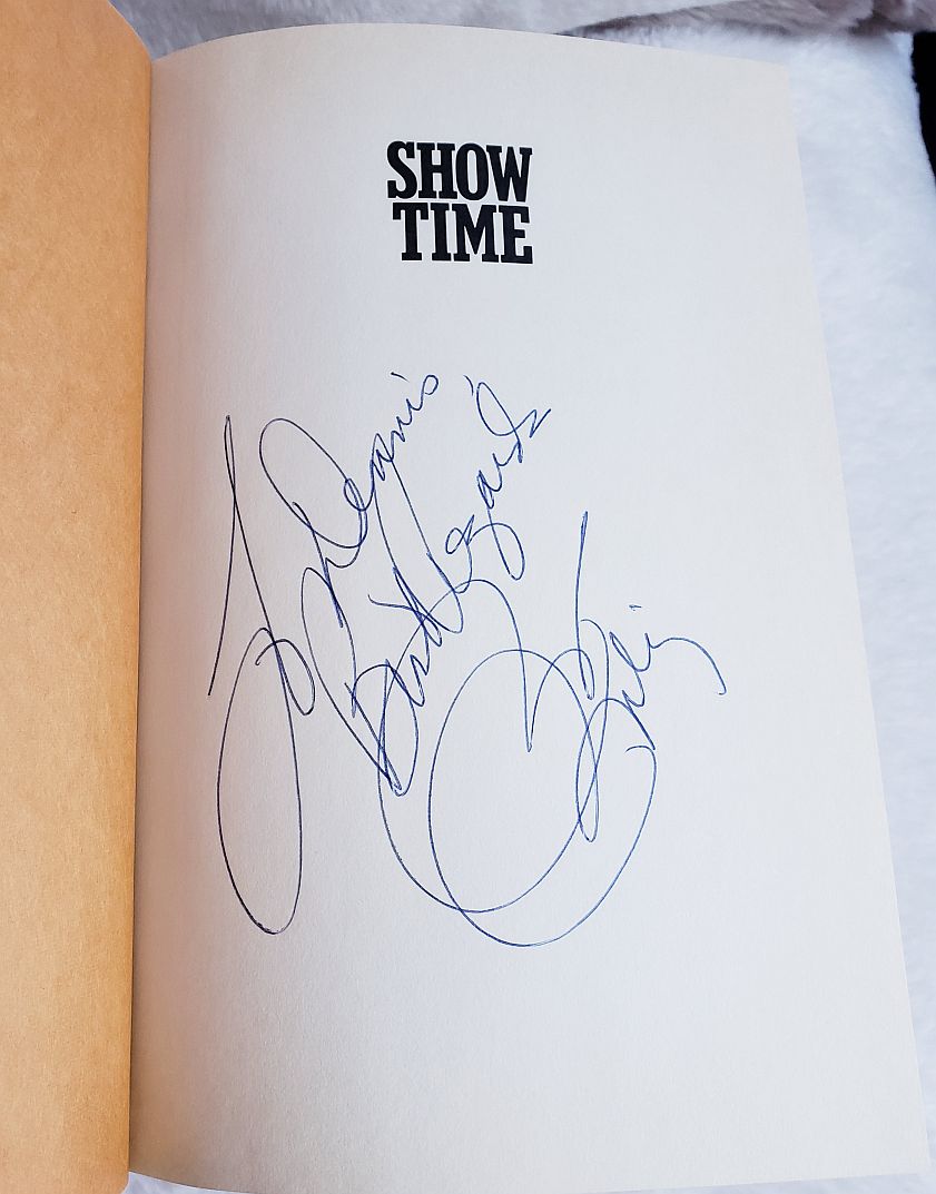 Pat Riley Multi-Signed AUTO book Lakers "Showtime" by 10 JSA LOA