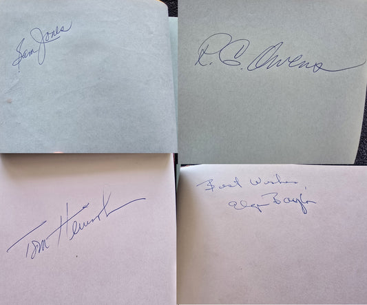 1950s In-Person Autograph Album of NFL & NBA Players w/ 17 Signatures – 1958-59 Lakers