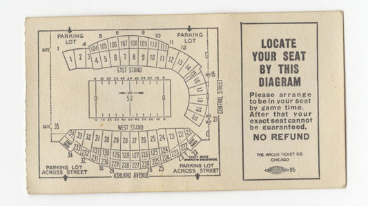 1959 Northwestern vs Oklahoma Football Ticket Stub - Fixed Game by the Mob