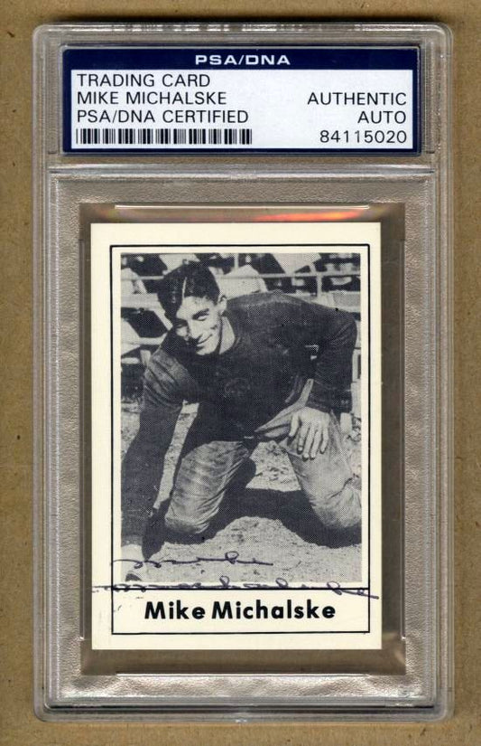 1977 Touchdown #5 Mike Michalske HOF Signed AUTO football card PSA/DNA
