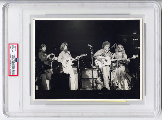 1971 Concert For Bangladesh Ringo Starr, George Harrison, Bob Dylan TYPE 1 Original Photo PSA/DNA