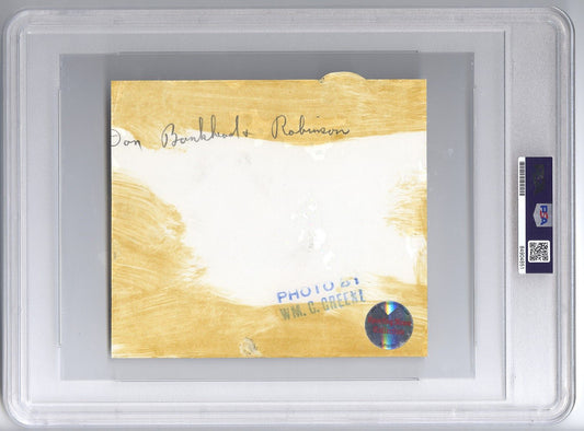 Jackie Robinson Shares a Moment with First Black MLB pitcher - Dan Bankhead on the day of his MLB Debut Original TYPE 1 Photo PSA/DNA LOA