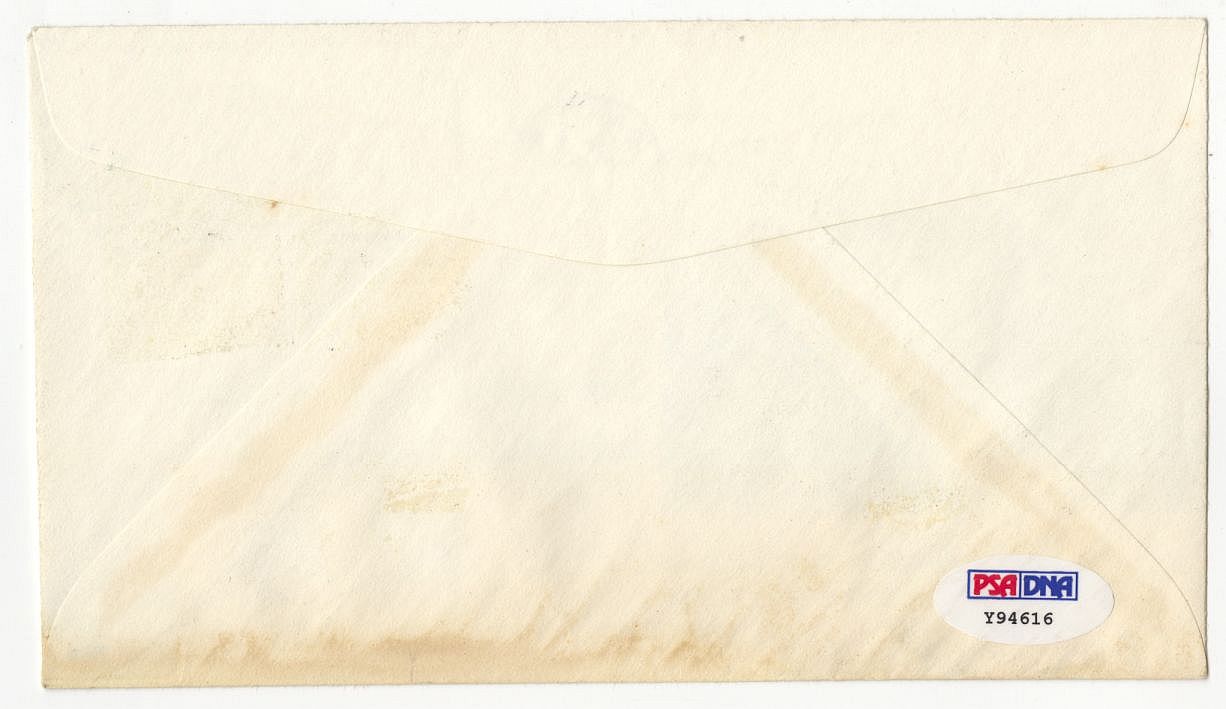 Pete Rozelle Pro Football HOF Signed AUTO 1963 Canton Postmarked Postal Cover PSA/DNA COA