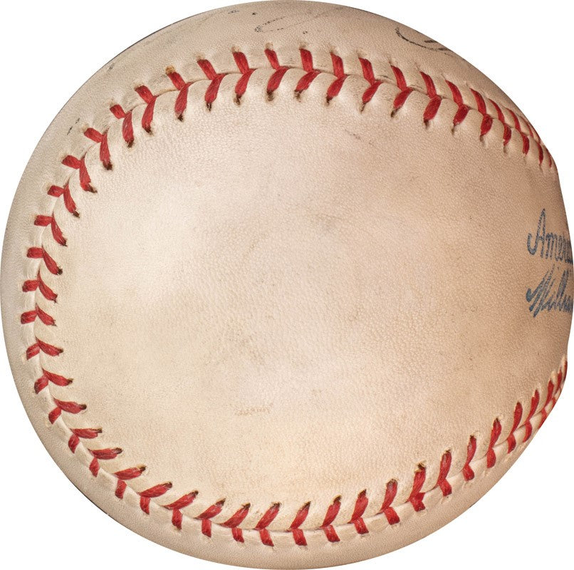 Lou Gehrig Single Signed AUTO Official A.L. Baseball NY Yankees HOF - PSA/DNA & JSA LOA