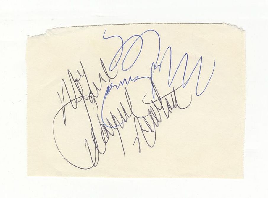 Muhammad Ali & Wayne Newton Signed AUTO in-person Album Page
