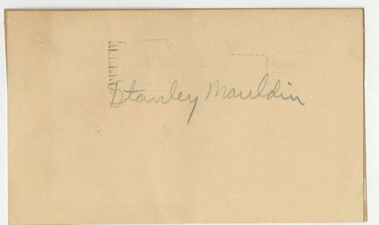 Stanley Mauldin Signed AUTO GPC 1948 Chicago Cardinals NFL Champs D.1948 at age 27