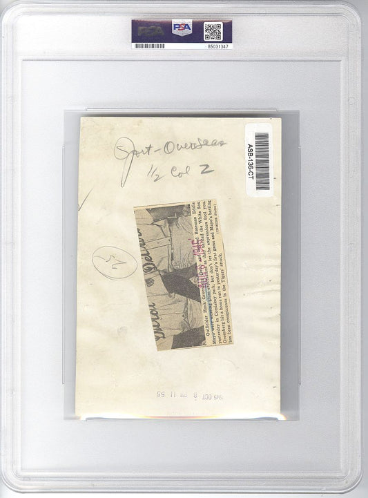 1945 Hank Greenberg Detroit Tigers HOFer Original TYPE 1 Photo PSA/DNA LOA
