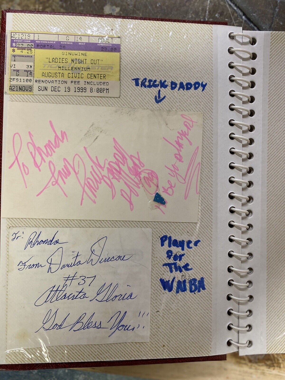 1990s Rap & Hip Hop In-Person Autograph Album /w Craig Mack & Trick Daddy JSA LOA