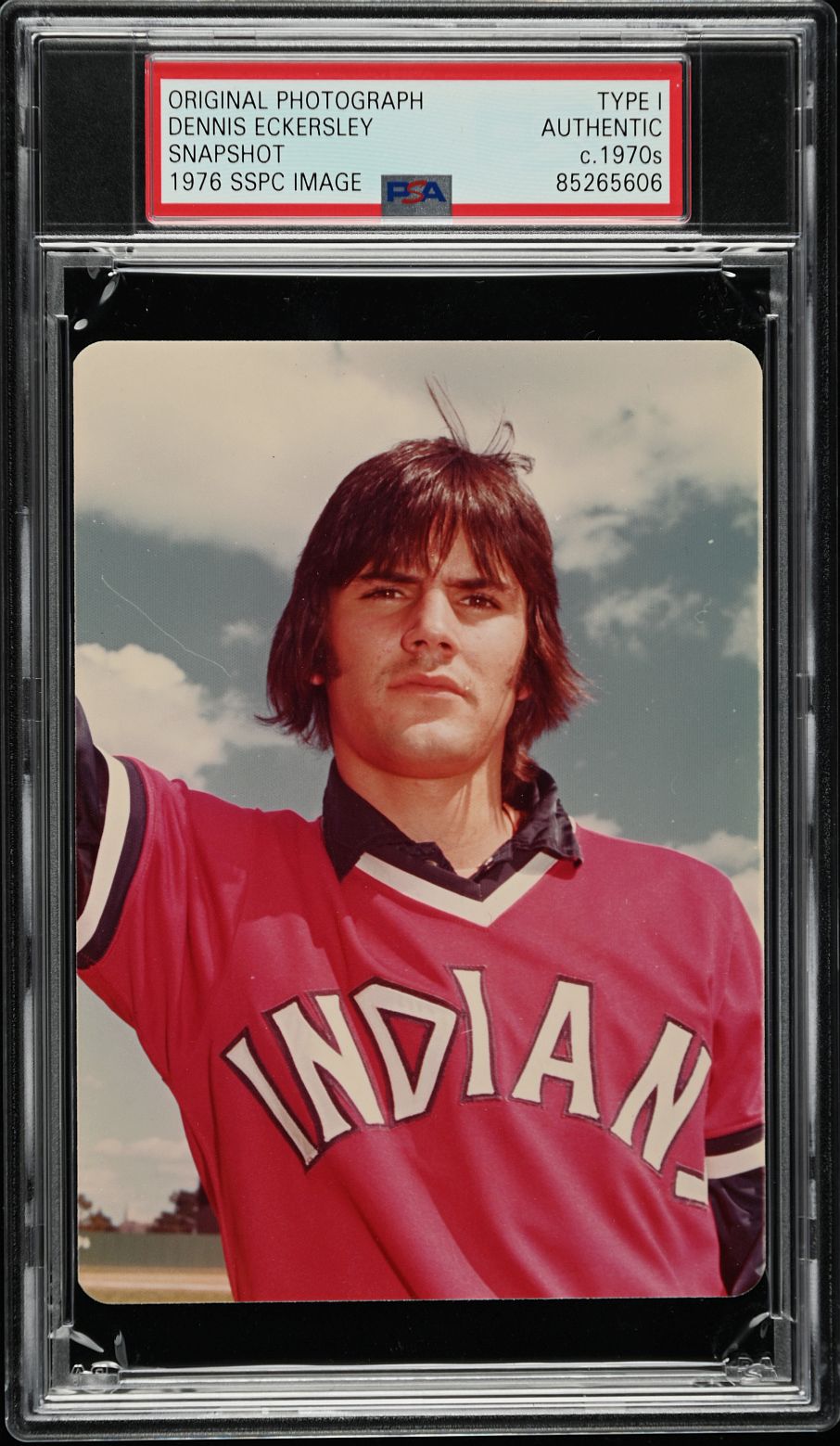 Dennis Eckersley 1975 SSPC Baseball #506 Rookie Card Image Original TYPE 1 Photo PSA/DNA