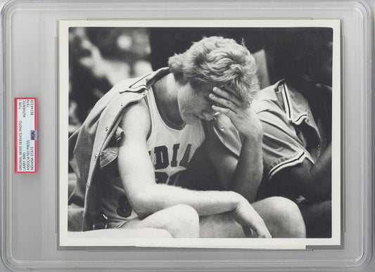 1979 Larry Bird Indiana State Original TYPE 1 Photo PSA/DNA