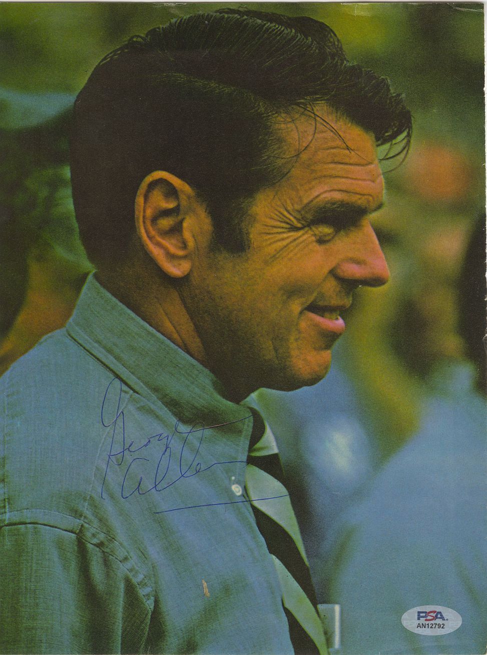 George Allen Signed AUTO Sport Magazine Pro Football HOF PSA/DNA COA