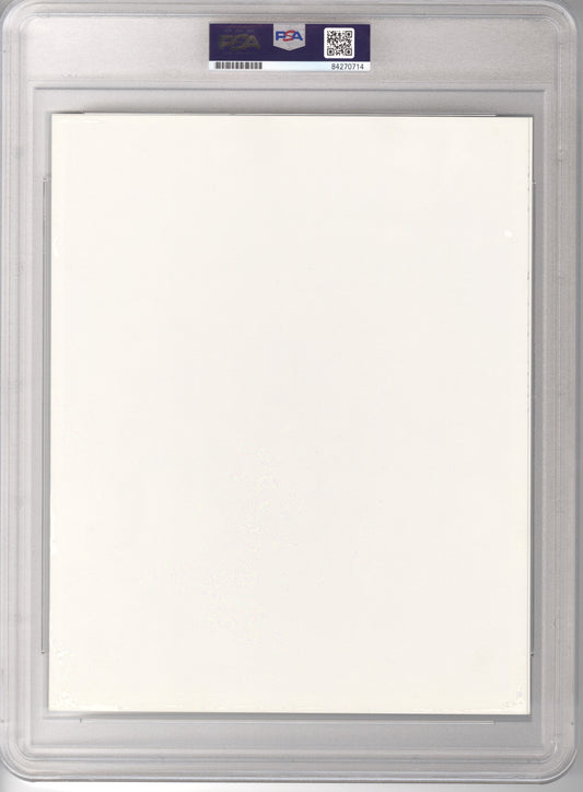 Early 70's Kareem Abdul Jabbar Flips Basketball vs. Chicago Bulls TYPE 1 Photo PSA/DNA