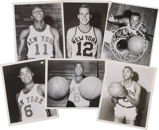 1950s-60s New York Knicks Original Type I Photo Monster Collection Used for Yearbook and Program Photos