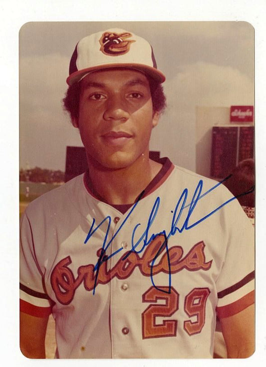 Ken Singleton Baltimore Orioles 1975 SIGNED AUTO Original TYPE 1 Photo