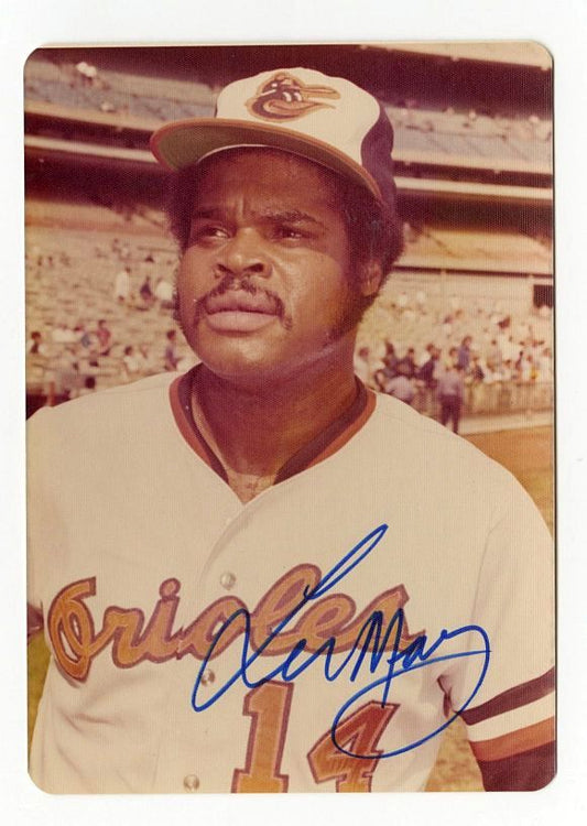 Lee May Baltimore Orioles circa 1973-74 SIGNED AUTO Original TYPE 1 Photo
