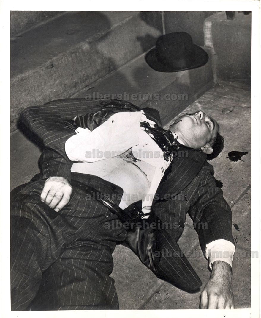 White House Guards Kill Gunman Assassination 1950 Attempt on President Harry Truman Original TYPE 1 Photo