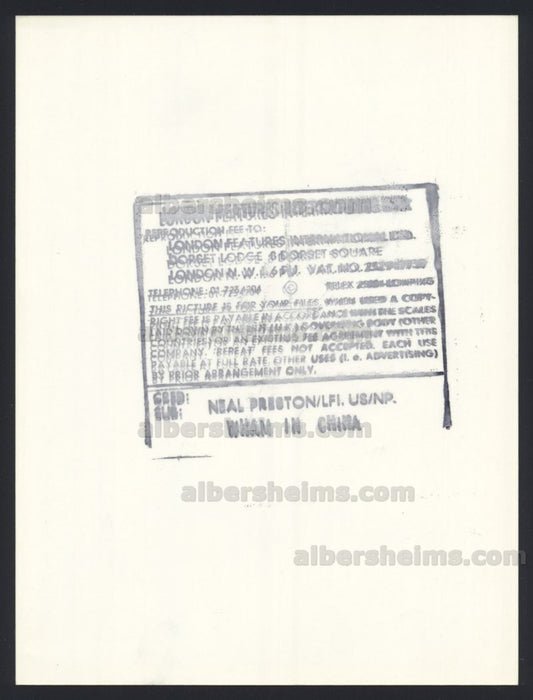 WHAM Make History in CHINA 1985 Original Photo w/ George Michael & Andrew Ridgeley Original TYPE 1 Photo