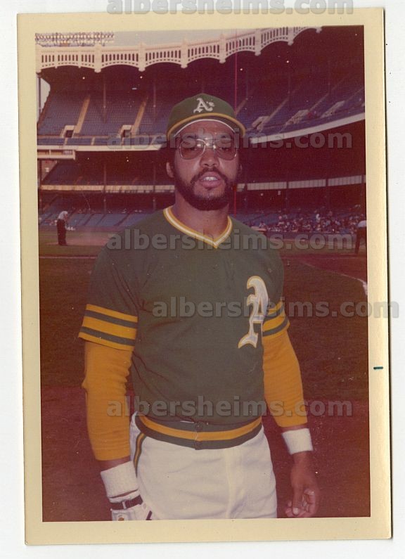 Reggie Jackson Circa 1973 Oakland A's at Yankee Stadium Original Snapshot TYPE I photo