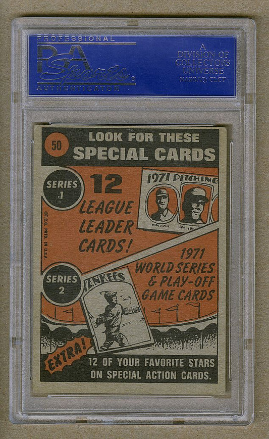 1972 Topps #50 Willie Mays Signed AUTO PSA/DNA baseball card