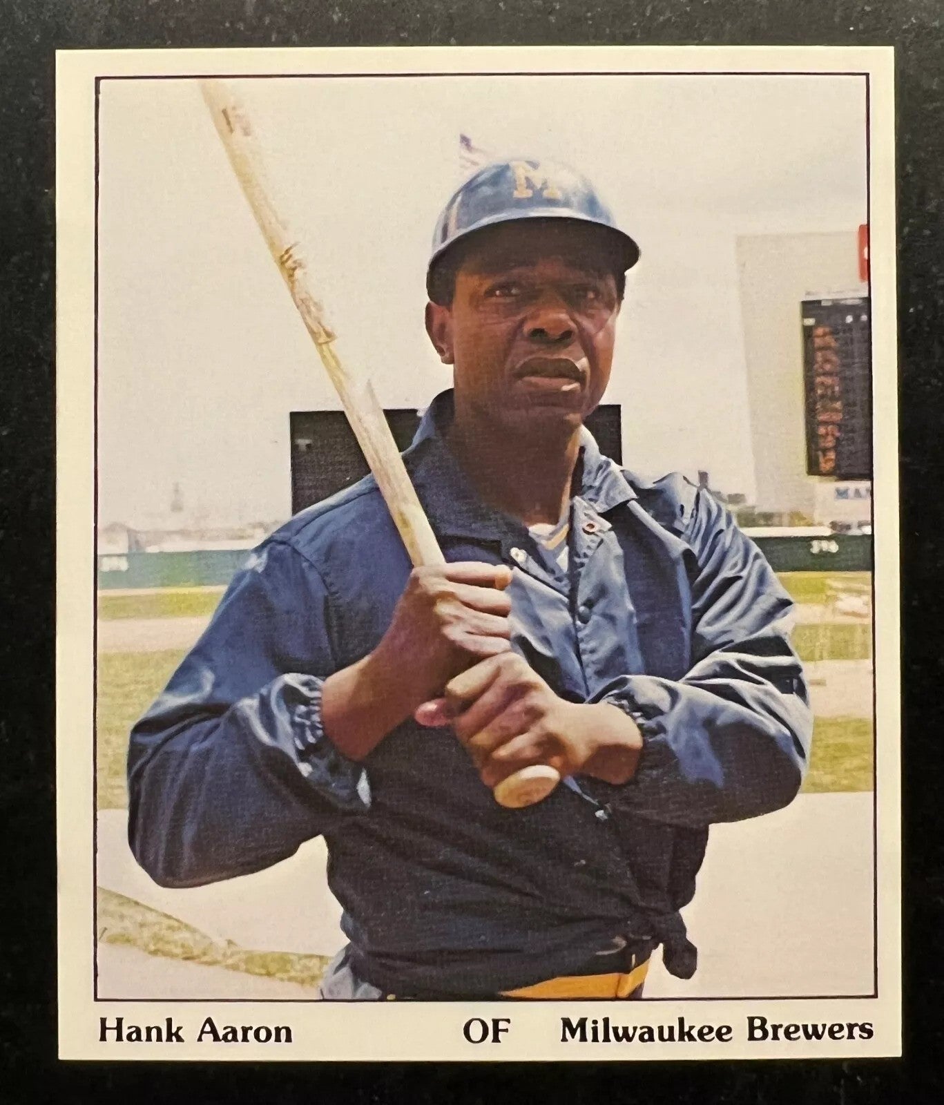 Hank Aaron 1975 SSPC Samples #NNO & Puzzle Back Baseball Card Image Original TYPE 1 Photo PSA/DNA