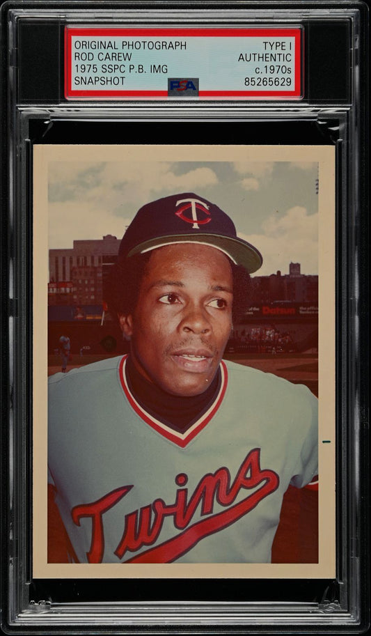 Rod Carew 1975 SSPC Puzzle Back Baseball Card Image Original TYPE 1 Photo PSA/DNA
