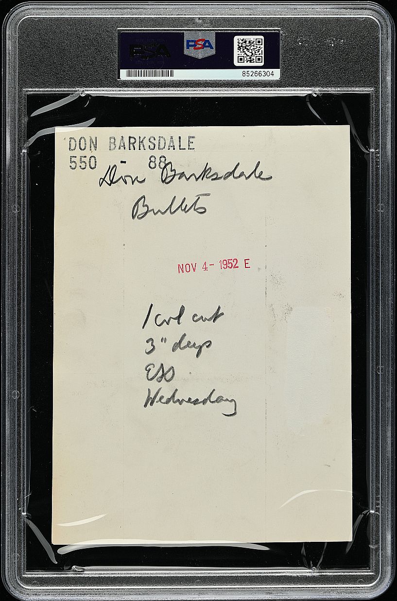 1952 Don Barksdale 1st Black NBA All-Star 1948 Olympian Original TYPE I photo PSA/DNA