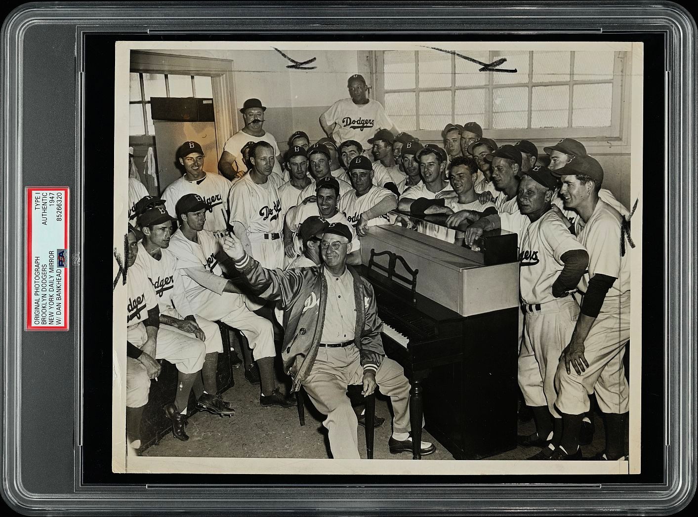 1947 Brooklyn Dodgers Celebrate Winning the NL Pennant with Dan Bankhe ...