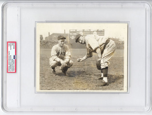 Honus Wagner & Arky Vaughan Original TYPE I photo Image Used for 1936 R312 National Chicle Baseball Card PSA/DNA