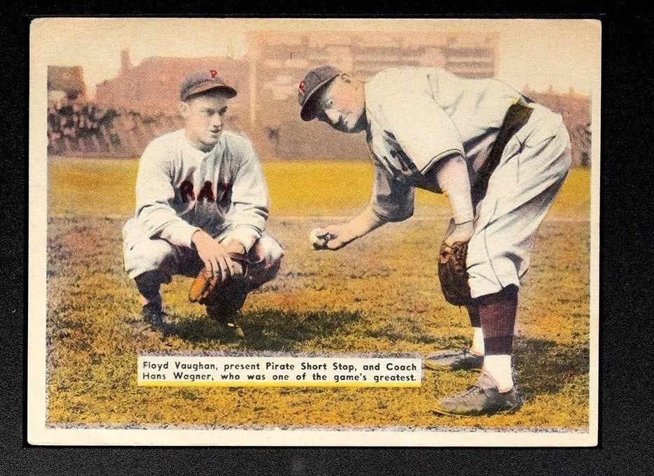 Honus Wagner & Arky Vaughan Original TYPE I photo Image Used for 1936 R312 National Chicle Baseball Card PSA/DNA