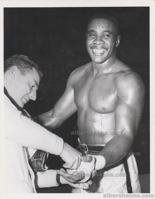 Future Heavyweight Champion of the World Sonny Liston 1959 SUPER RARE SMILING Original TYPE I Photo