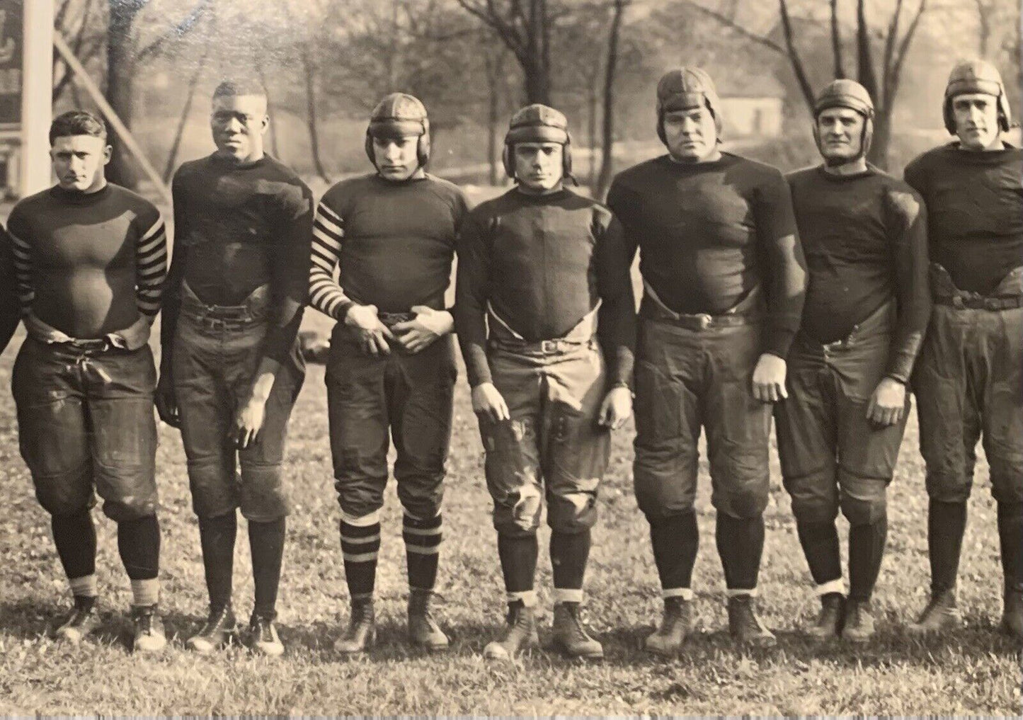 1924 Akron Indians Professional Football Team Panorama TYPE I Original Photo with African American NFL pioneer Sol Butler