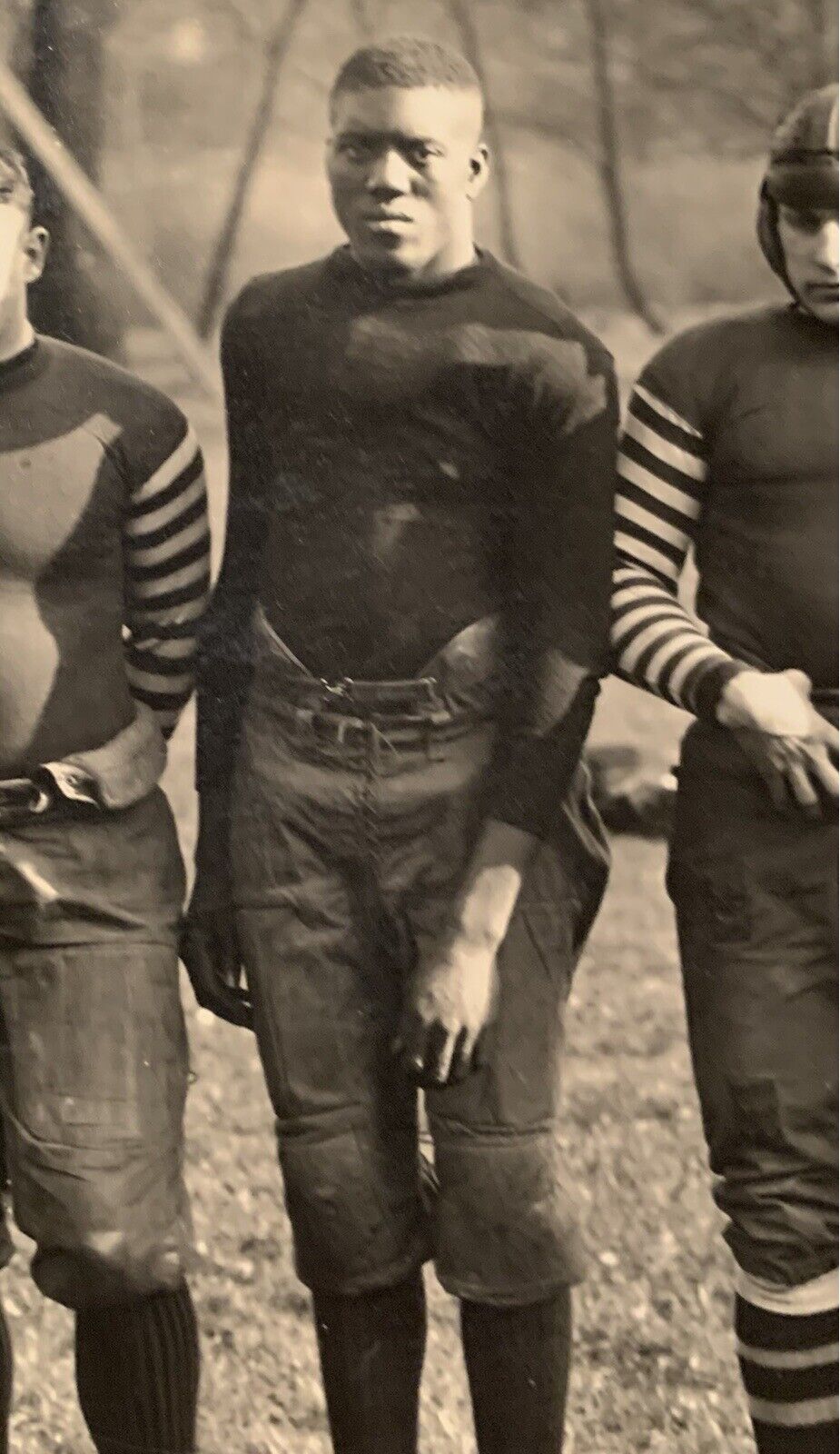 1924 Akron Indians Professional Football Team Panorama TYPE I Original Photo with African American NFL pioneer Sol Butler