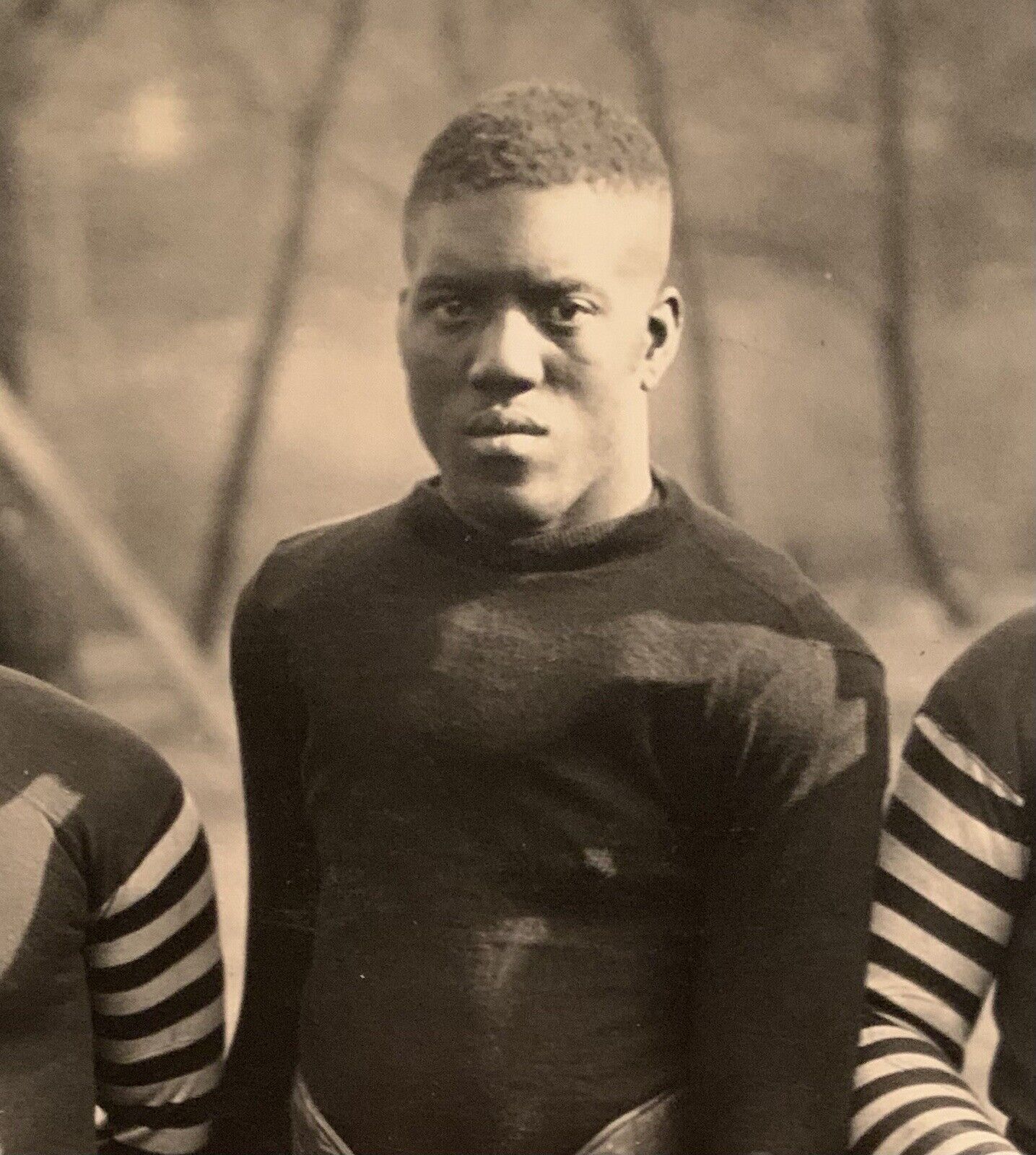 1924 Akron Indians Professional Football Team Panorama TYPE I Original Photo with African American NFL pioneer Sol Butler
