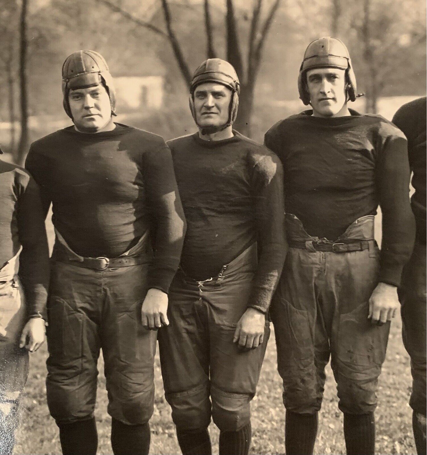 1924 Akron Indians Professional Football Team Panorama TYPE I Original Photo with African American NFL pioneer Sol Butler