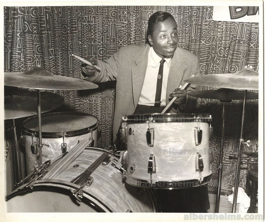 1955 Legendary Jazz Drummer Sonny Payne Original TYPE I Photo at Birdland
