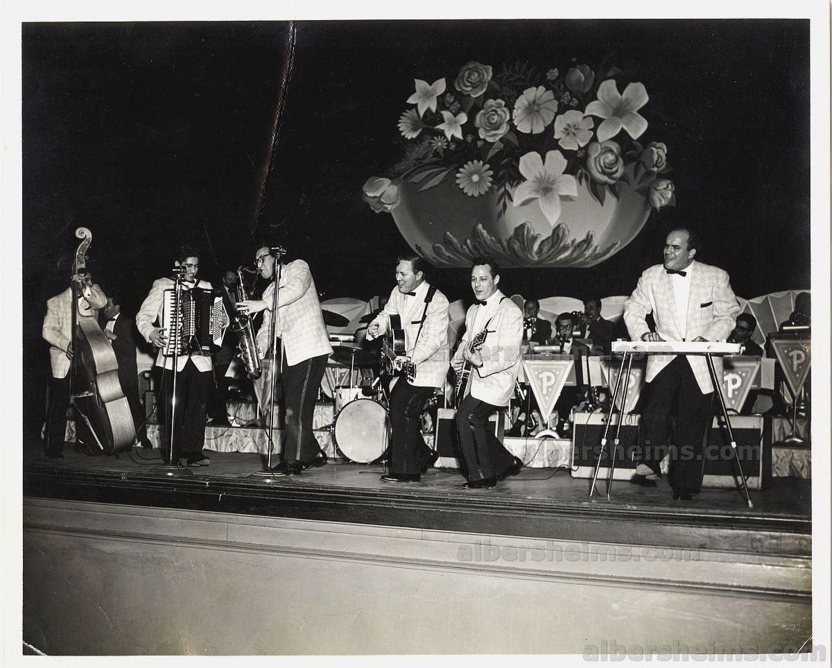 Bill Haley & His Comets On Tour in 1956 Original TYPE I Photo