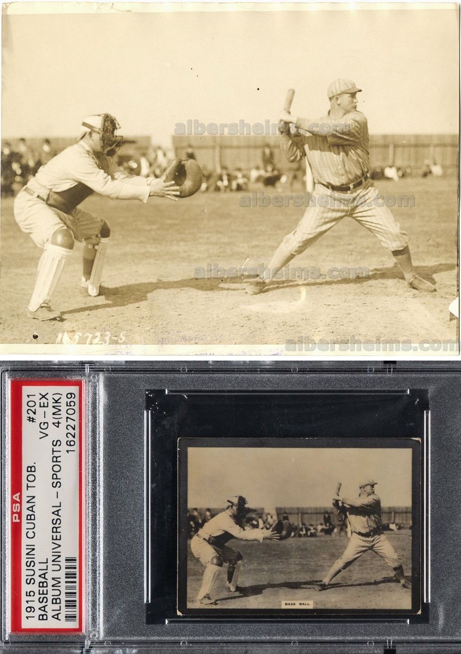 1914 Chief Meyers & Red Murray NY Giants Spring Training Original TYPE I Photo Card Image