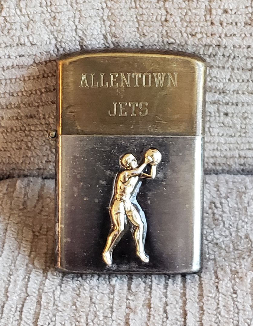 Allentown Jets Lighter 1960s - 70s Eastern Professional Basketball League