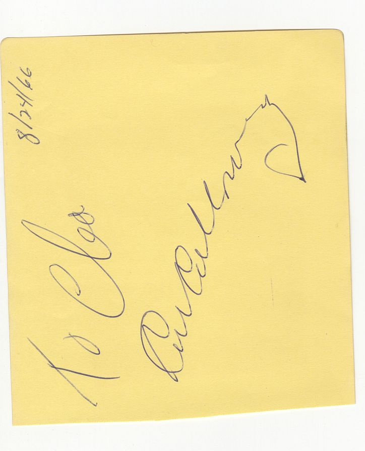 Cab Calloway Signed AUTO Album Page Jazz Legend Blues Brothers D.1994