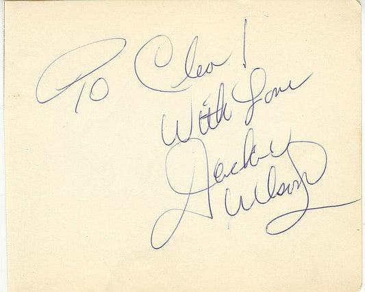 Jackie Wilson Signed AUTO Album Page Lonely Teardrops Rock N' Roll HOF D. 1984