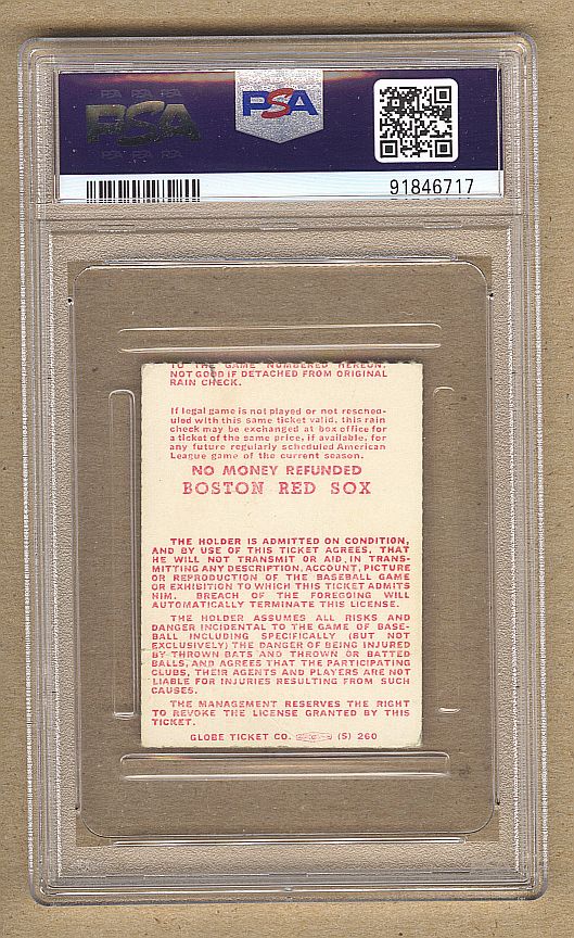 April 8, 1975 Red Sox Opening Day vs. Brewers Ticket Stub Hank Aaron Debut - Tony Conigliaro Returns to baseball PSA